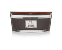 WoodWick vonná svíčka s dřevěným knotem Elipsa Sand & Driftwood 453,6 g Hnědá