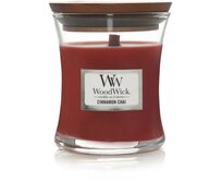 WoodWick vonná svíčka s dřevěným knotem malá Cinnamon Chai 85g