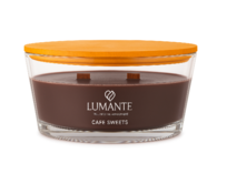 LUMANTE Loď s dřevěným knotem Caffe sweets 423 g Hnědá