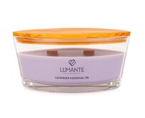 LUMANTE Loď s dřevěným knotem Lavender Essential Oil 423 g Červená