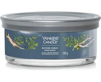 Yankee Candle vonná svíčka Tumbler 5 knotů Bayside Cedar 340 g Modrá
