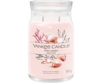 Yankee Candle vonná svíčka Signature ve skle velká Pink Sands 567 g Růžová