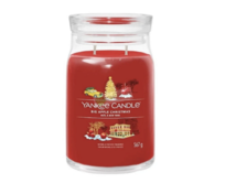 Yankee Candle vonná svíčka Signature ve skle velká Big Apple Christmas 567g Červená