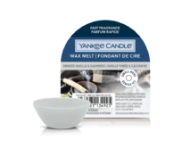 Yankee Candle vonný vosk 22 g Smoked Vanilla & Cashmere Šedá