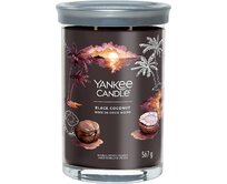 Yankee Candle vonná svíčka Tumbler ve skle velká Black Coconut 567g Černá