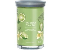 Yankee Candle vonná svíčka Tumbler ve skle velká Vanilla Lime 567g Zelená