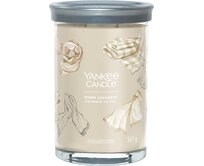 Yankee Candle vonná svíčka Tumbler ve skle velká Warm Cashmere 567 g Krémová