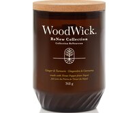 WoodWick vonná svíčka s dřevěným knotem Renew Ginger & Turmeric 368 g Hnědá
