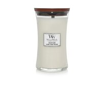 WoodWick vonná svíčka s dřevěným knotem velká Solar Ylang 609 g Bílá