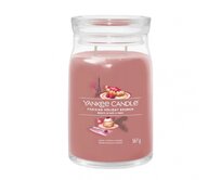 Yankee Candle vonná svíčka Signature ve skle velká Parisian Holiday Brunch 567g Růžová
