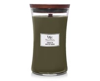 WoodWick vonná svíčka s dřevěným knotem velká Fraser Fir 609g Zelená
