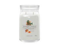 Yankee Candle vonná svíčka Signature ve skle velká Woodland Weekend Memories 567g Bílá