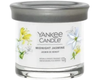 Yankee Candle vonná svíčka Tumbler ve skle malá Signature Midnight Jasmine 122g Bílá