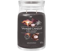 Yankee Candle vonná svíčka Signature ve skle velká Black Coconut 567g Černá