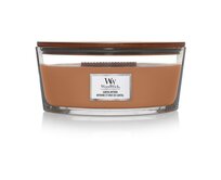 WoodWick vonná svíčka s dřevěným knotem Elipsa Santal Myrrh 453,6 g Hnědá