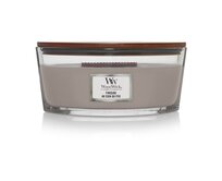 WoodWick vonná svíčka s dřevěným knotem Elipsa Fireside 453,6 g Šedá