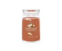 Yankee Candle vonná svíčka Signature ve skle velká Pumpkin Cinnamon Swirl 567g Hnědá