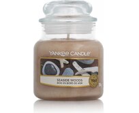 Yankee Candle vonná svíčka Classic ve skle malá Seaside Woods 104 g Krémová