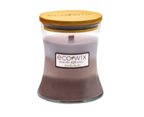 Lumante Ecowix vonná svíčka s dřevěným knotem Vanilla Mocha váza 398 g Hnědá