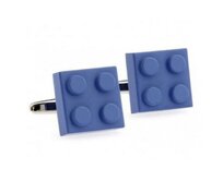 Manžetové knoflíčky modré Lego Modrá, Ocel