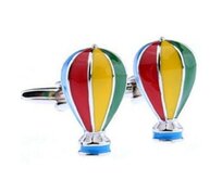Manžetové knoflíčky létající balón více barev, ocel