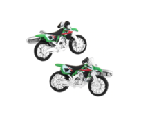 Manžetové knoflíčky motorka crosska Více barev, Ocel, Slitina