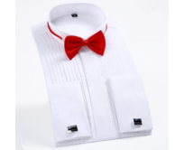 Bíla manžetová košile velikost 43 Bílá, 43, 76, 45% bavlna, 55% polyesterové vlákno