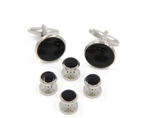Manžetové knoflíčky complete silver Stříbrná, Ocel