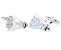 Manžetové knoflíčky Badminton Stříbro, Ocel