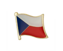 Odznak přátelství vlajka České republiky Zlatá, Ocel