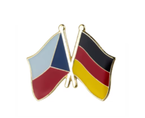Odznak přátelství vlajka České republiky Německo Zlatá, Ocel
