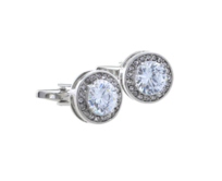 Manžetové knoflíčky diamant Stříbrná, Ocel