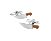 Manžetové knoflíčky Nůž Stříbrná, Ocel, Slitina