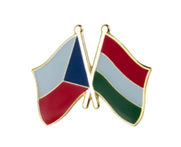 Odznak přátelství vlajka České republiky Bulharska Zlatá, Ocel