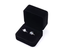 Krabička na manžetové knoflíčky GandLux Černá, Polokoženka