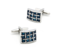 Manžetové knoflíčky Benelux modrá, ocel