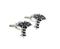 Manžetové knoflíčky Asklépiova hůl