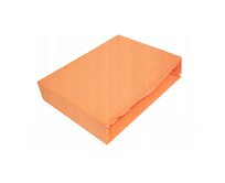 Jersey prostěradlo Exclusive pomerančové 140x200 oranžové, 100% bavlna