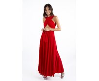 Maddey dlouhé šaty multi Barva: červená červená