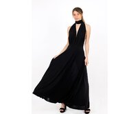 Maddey dlouhé šaty multi Barva: černá černá
