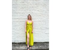 dlouhé šaty Elisa Barva: limetková limetková