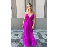 dlouhé šaty Rachel Barva: Modrá Modrá