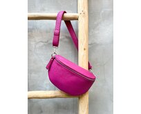 střední kožená ledvinka Barva: fuchsia fuchsia