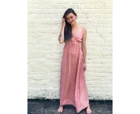 dlouhé šaty s puntíky Olie Barva: růžová, Velikost: M/L růžová, M/L
