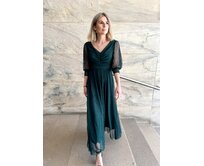 dlouhé šaty Yvonne Barva: lahvová zelená lahvová zelená