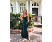 dlouhé šaty Elisabeth Barva: lahvová zelená lahvová zelená