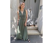 Maddey dlouhé šaty multi Barva: olivová olivová