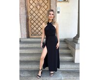 šaty multi s rozparkem Barva: černá černá