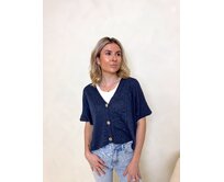 lehký svetřík Iris Barva: tmavě modrá tmavě modrá