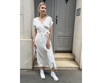 dlouhé šaty Debbie Barva: Bílá Bílá